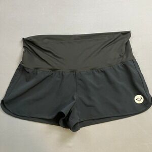 Roxy Athletic Running Shorts Womens Size L Black Drawstring Activewear‎